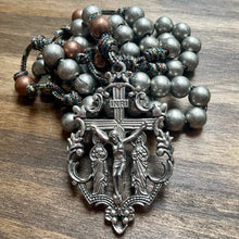 Load image into Gallery viewer, Ornate Gray Steel Rosary