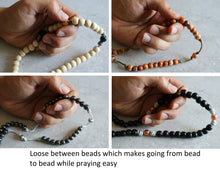 Load image into Gallery viewer, All Brown Paracord Wood Beads Rosary