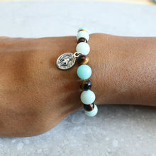 Load image into Gallery viewer, Amazonite and Tigereye Bracelet - Women
