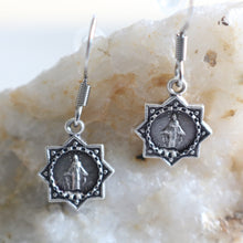 Load image into Gallery viewer, Star Miraculous Medal - Dangle Earrings