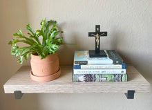 Load image into Gallery viewer, 5.5&quot; Black Wood Standing Crucifix