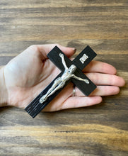 Load image into Gallery viewer, 5&quot; Black Wood Crucifix