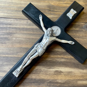 15" Miraculous Medal Wall Crucifix