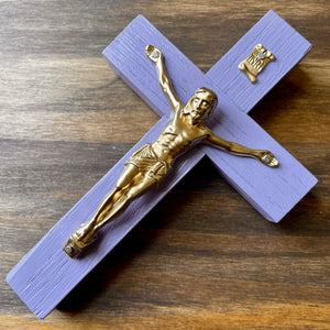 5" Lilac Wood Crucifix