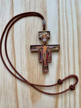Load image into Gallery viewer, Large Multi Dimensional San Damiano Crucifix - Paracord