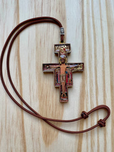Large Multi Dimensional San Damiano Crucifix - Paracord