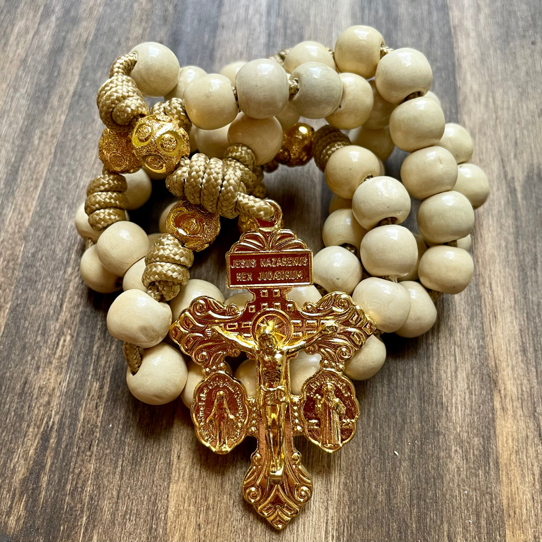 Gold and Cream Rosary