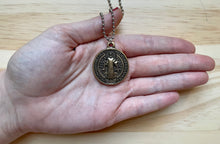 Load image into Gallery viewer, 1.25&quot; Bronze St Benedict Round Medal - Men
