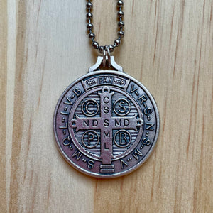 1.25" St Benedict Round Medal - Men