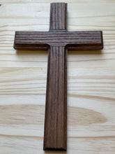 Load image into Gallery viewer, 13&quot; Red Oak Wall Cross