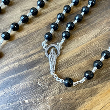 Load image into Gallery viewer, Black Bead Rosary