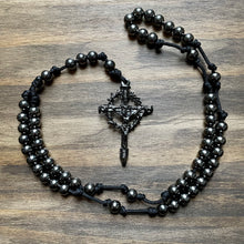 Load image into Gallery viewer, All Black Steel Beads Rosary