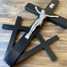 Load image into Gallery viewer, 15&quot; Calvary Wall Crucifix - Black