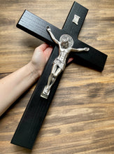 Load image into Gallery viewer, 20&quot; St Benedict Wall Crucifix