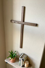 Load image into Gallery viewer, 32&quot; Large Red Oak Wall Cross