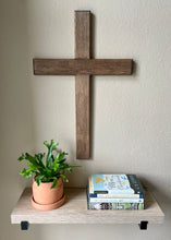 Load image into Gallery viewer, 24&quot; Large Red Oak Wall Cross