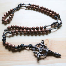 Load image into Gallery viewer, Camo Paracord Bronze Steel Beads Rosary