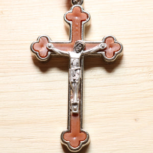 20 Decade Brown Wood Rosary with Keepsake Box
