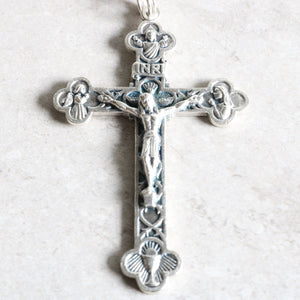 Green Metal Capped Rosary
