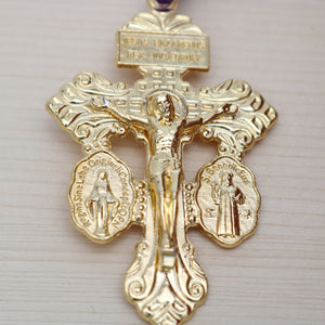 Black Paracord Wood Gold Beads Rosary with Keepsake Box