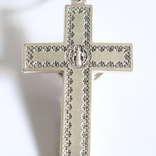 Load image into Gallery viewer, Large St Benedict Red Crucifix - Paracord