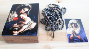 20 Decade Camo Rosary with Keepsake Box