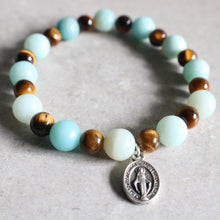 Load image into Gallery viewer, Amazonite and Tigereye Bracelet - Women