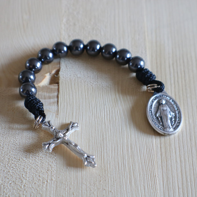 All Black Pocket Rosary