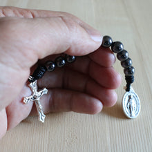 Load image into Gallery viewer, All Black Pocket Rosary