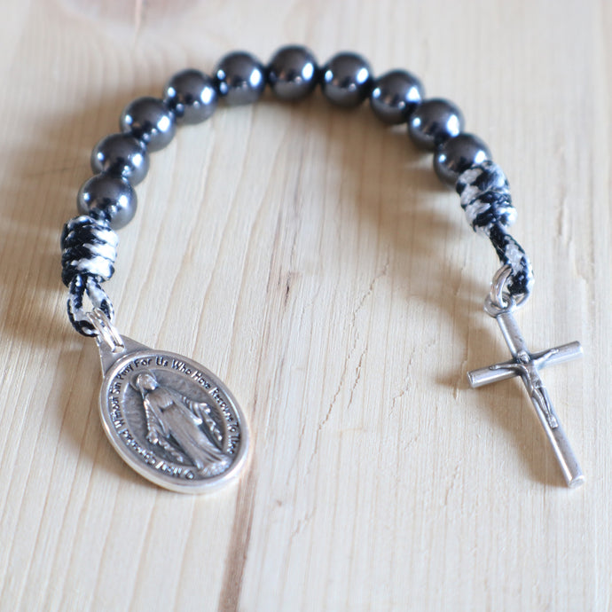 Black Harmony Pocket Rosary
