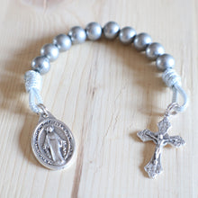 Load image into Gallery viewer, All Gray Pocket Rosary