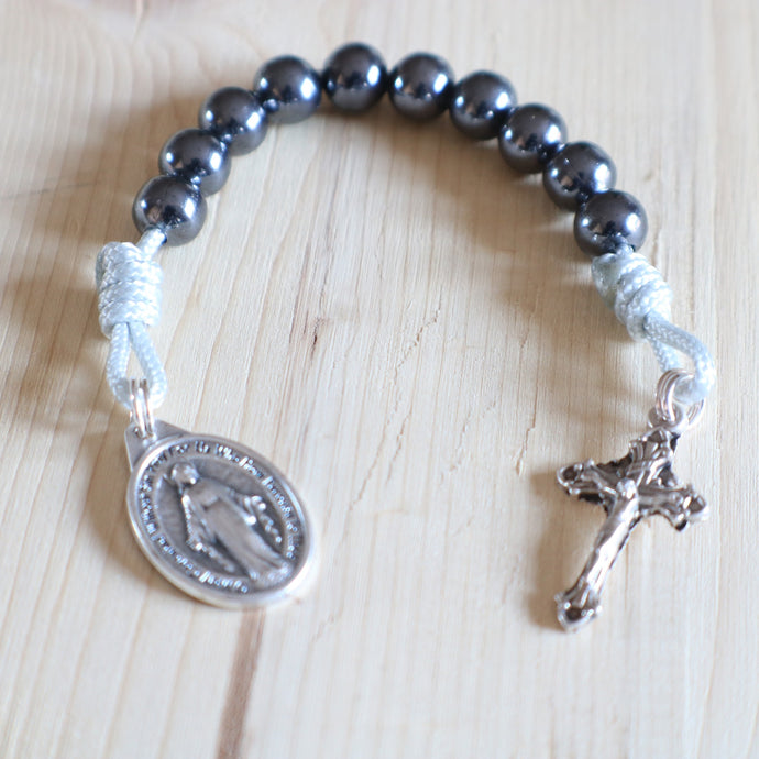 Gray & Black Pocket Rosary