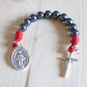 Red & Black Pocket Rosary