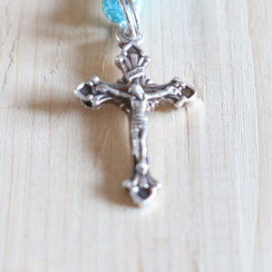 Teal & Gray Pocket Rosary