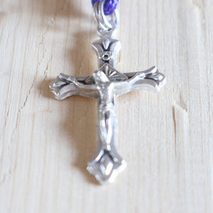 Purple & Gray Pocket Rosary