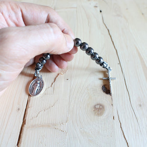 Black Harmony Pocket Rosary