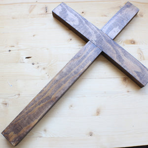 17" Wood Wall Cross