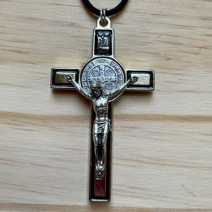 Large St Benedict Crucifix - Paracord