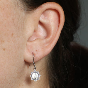 Star Miraculous Medal - Dangle Earrings